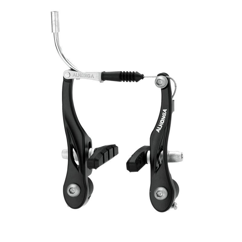 Gancho de frenos v-brake de aluminio alhonga (Negro)