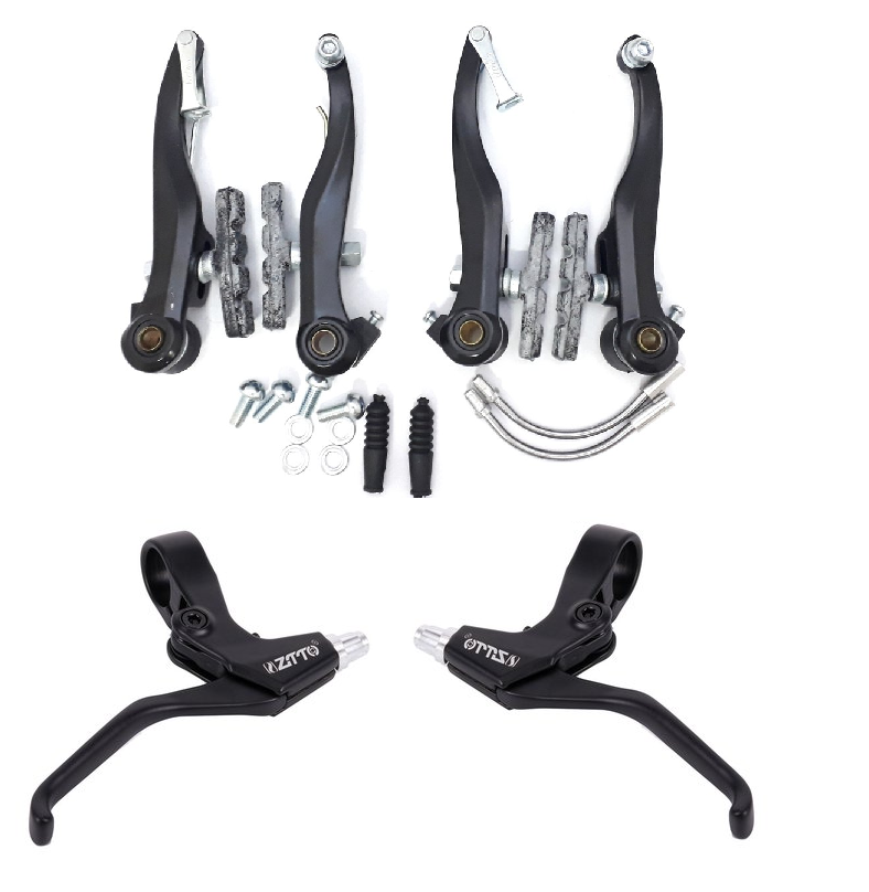 Juego de frenos v-brake de aluminio (CROMADO)