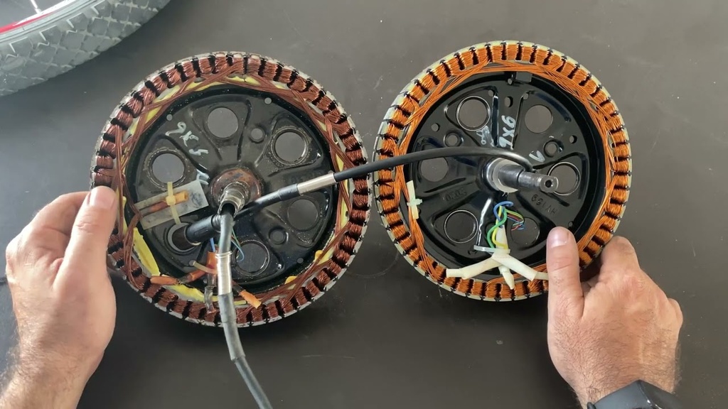 Mantenimiento de motor de buje de moto eléctrica