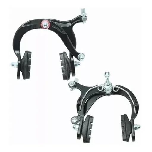 Gancho V-Brake aluminio tipo cangrejo Negro