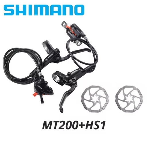 Juego de frenos completo hidráulicos SHIMANO MT200