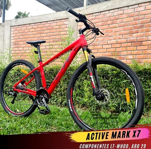BICICLETA ALUMINIO 29 - ACTIVE X8- 27 SPEED -FRENOS HIDRAULICOS SHIMANO