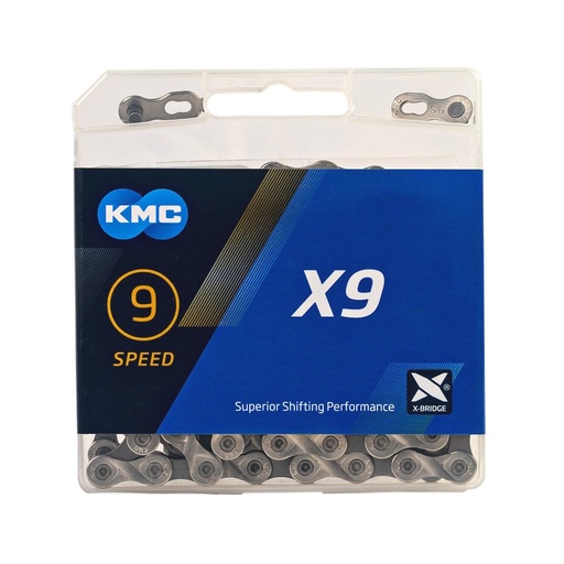 CADENA KMC X9 1/2"X11/128"X116LINKS